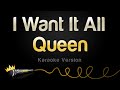 Queen - I Want It All (Karaoke Version)