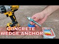 Concrete Wedge Anchor Installation | HANDYBROS |
