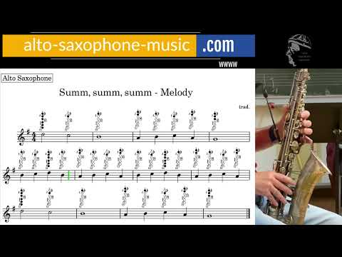 Sum, sum, sum, Bienchen sum herum - Altsaxofon