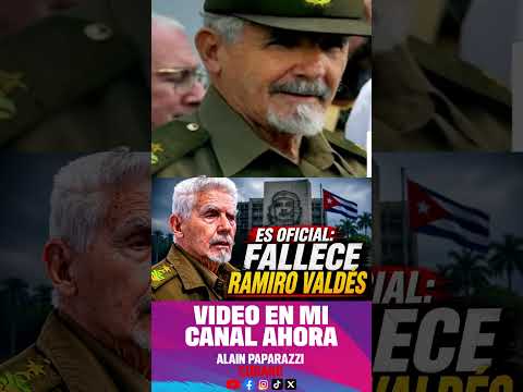 La Habana dice: Falleció Ramiro Valdés, uno de los últimos comandantes históricos de Cuba.