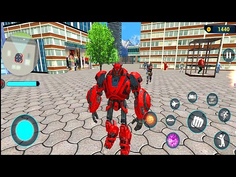 Red Mirage Transformation Jet Robot Car Game 2020 #26 - Android Gameplay