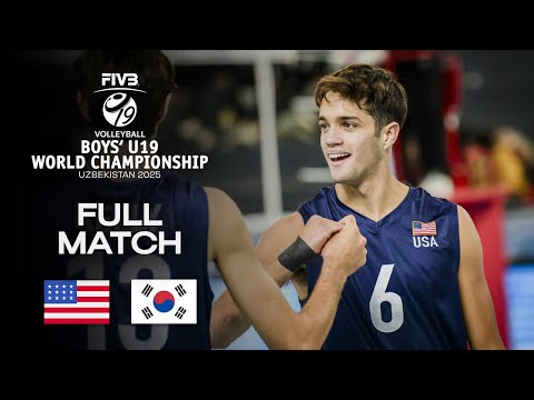 USA vs. Korea - Pool D | Boys' U19 World Champs 2025 - Full Match