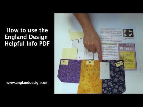 Using the Helpful Info PDF (England Design)