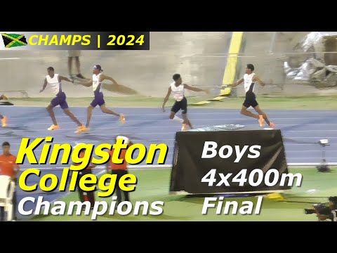Champions Kingston College Triumphs In The Boys 4x400m Final | Champs 2024
