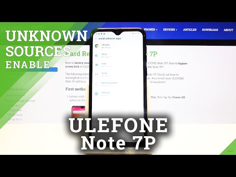 How to Allow Unknown Sources in ULEFONE Note 7P – Allow App Installation