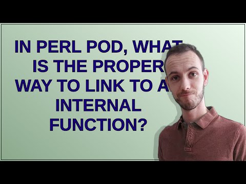 In Perl POD, what is the proper way to link to an internal function?