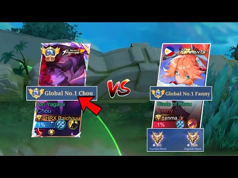 FINALLY TOP 1 GLOBAL CHOU + ENEMY TOP 1 GLOBAL FANNY 1500 STARS!