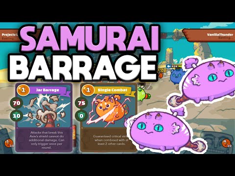 Top Rank Jar barrage + Cerastes Ronin build - Axie infinity