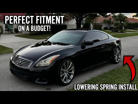 How To Install Lowering Springs On A Infiniti G37