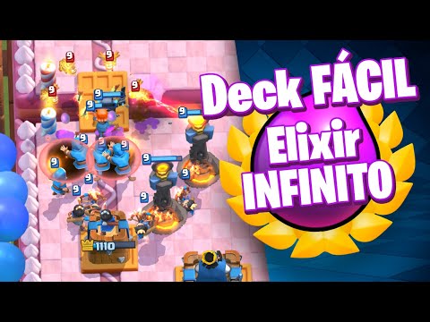 Deck FÁCIL de Elixir INFINITO no Clash Royale