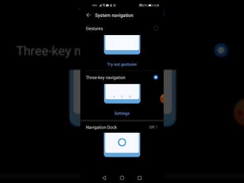 How to set navigation keys in huawei p40 lite E