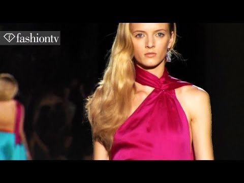 Salvatore Ferragamo Runway Show ft Anja Rubik - Milan Fashion Week Spring 2012 MFW | FashionTV - FTV