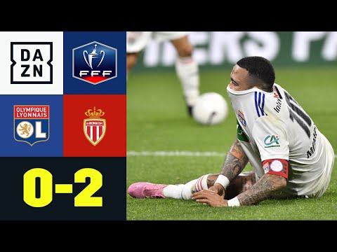 Wilde Partie! Lyon mehrmals im Pech, dann Monaco eiskalt: Lyon - Monaco 0:2 | Coupe de France | DAZN