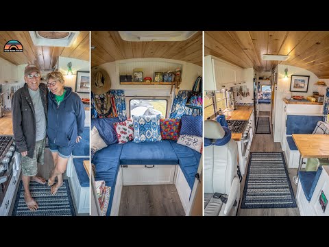 Retired Couple's Beautiful School Bus Tiny House - Financial Freedom