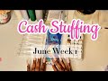 Cash Stuffing | $732 | June Week 1 | Sinking Funds | Savings Challenges | Single Income