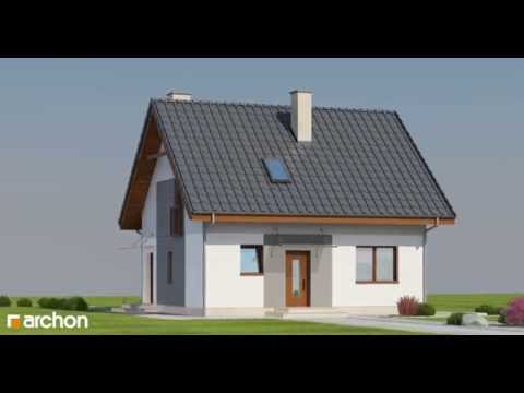 Dom w zielistkach 2 -  Mały i funkcjonalny I ARCHON+ Projekty Domów