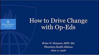 How to Drive Change with Op Eds