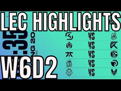 LEC Highlights ALL GAMES Week 6 Day 2 Spring 2020 League of Legends EULEC