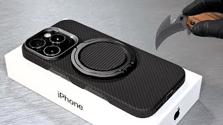 Download lagu iPhone 16 Pro Black Titanium Unboxing   Accessories (Benks Kevlar Case   Phone Grip) Aesthetic ASMR mp3
