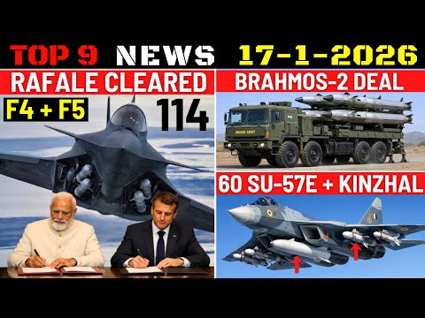 Indian Defence Updates : 114 Rafale Cleared,60 Su-57 with Kinzhal,BrahMos-2K Deal,300 Cr Drone Order