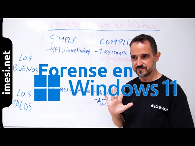 Vídeo relacionado con El Arte y la Ciencia de la Investigación Digital Forense - Sistemas Windows: Vol 1 - Análisis Forense en Sistemas Windows