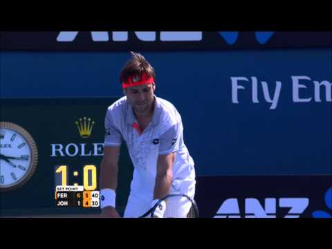 David Ferrer v Steve Johnson highlights (3R) | Australian Open 2016