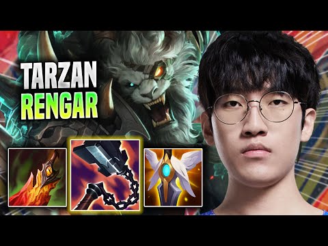 TARZAN DOMINATING NEW RENGAR MINI REWORK! - LNG Tarzan Plays Rengar JUNGLE vs Nidalee! | Season 2022