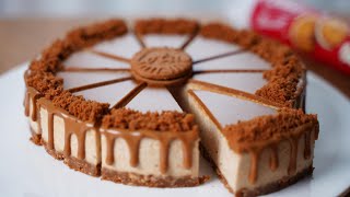 No-Bake / No-Egg 로투스 쿠키로 쉽게 케이크 만드세요. 초간단 글라사주 만들기 LOTUS Biscoff Cake Recipe / Super Easy Recipe