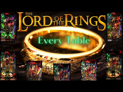 4K Every The Lord of the Rings Table Vpx Visual Pinball Gameplay (3 Screen Setup)