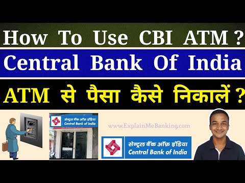 How To Withdrawal Money / Cash From CBI ATM Machine Se Paise Kaise Nikale ? Central Bank Of India Video