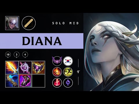 Diana Mid vs Twisted Fate - KR Master Patch 25.24