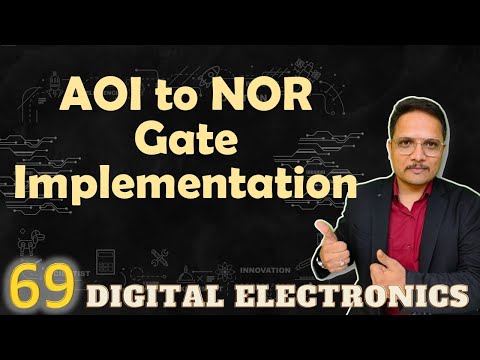 AOI to NOR implementation Logic GATEs in Digital Electronics AOItoNORImplementation