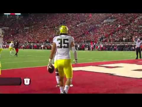 Epic Touchdown Celebration Fail (Utah-Oregon college football game)