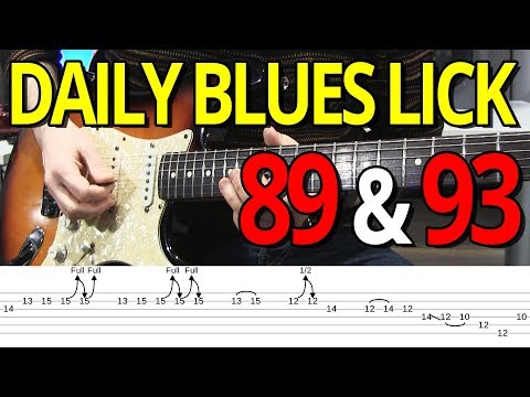 Daily Blues Lick 89 & 93 - SRV Lick in E major & Dreamy Pentatonic Minor Lick in A