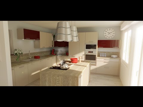 Visite panoramique à 360° d'une cuisine conçue par HENRY's Décoration, décorateur d'intérieur.