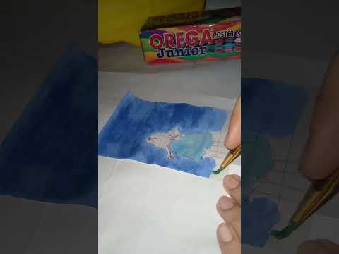 Painting a girl with nature 😱🎀#art#short#girl🌼 painting#nature#viral 🎀💖👍