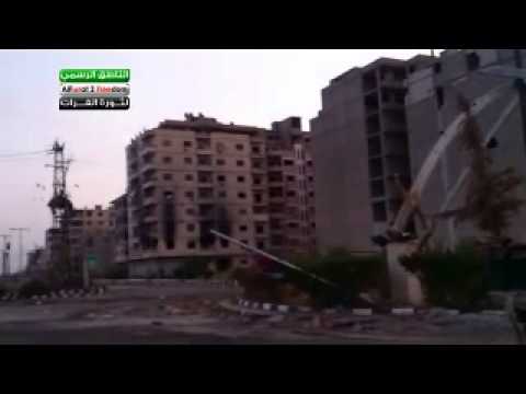 اللحظات الأولى لاقتحام دوار السيوف من قبل لواء الفرقان في دير الزور