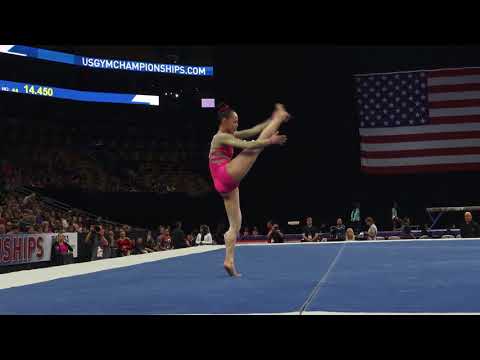 Kara Eaker – Floor Exercise – 2018 U.S. Gymnastics Championships – Senior Women Day 1