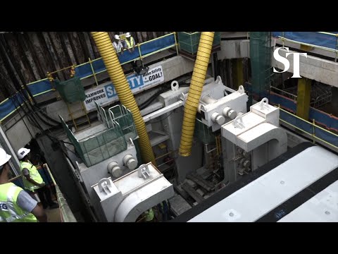 First rectangular tunnel-boring machine for Havelock MRT station