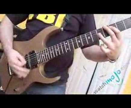 Guitarist playing Bark At The Moon by Ozzy Osbourne