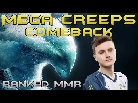 Miracle Mega Creeps Comeback / Ranked MMR / Dota 2 / Highlights