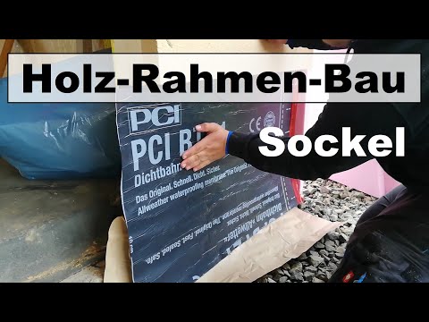 Base sealing, timber frame house