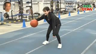 中原みなみアナ✨バスケ上手すぎ