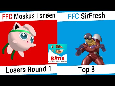 BÅTIS #23 - Moskus i snøen (Puff) vs SirFresh (C. Falcon) - Losers Top 8
