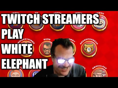 Twitch streamers have a WHITE ELEPHANT PARTY and give each other games