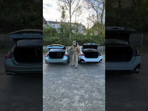 This is How Practical both New Mercedes E-Class & BMW 5-Series Are 👍!  #automobile #mercedes #bmw