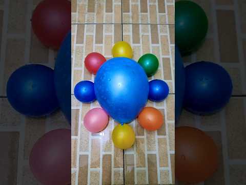🎈Balloon Popping Fun! One Big + 8 Tiny Colorful Balloons! #funny #poppballons 118