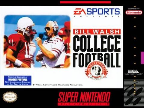 Bill Walsh College Football Super Nintendo