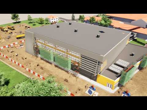 Dvorana u Petrinji | Virtualna šetnja | 2. faza izgradnje