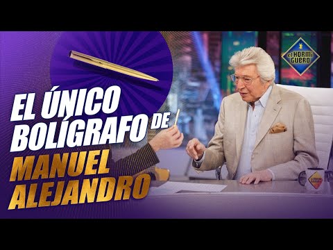 Manuel Alejandro nos enseña el bolígrafo con el que ha escrito todas sus canciones - El Hormiguero